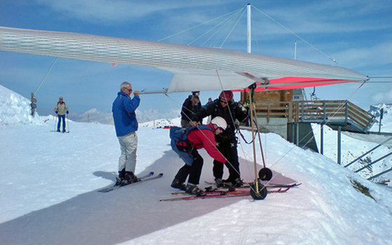 Deltaplane en biplace - à Zinal 2 