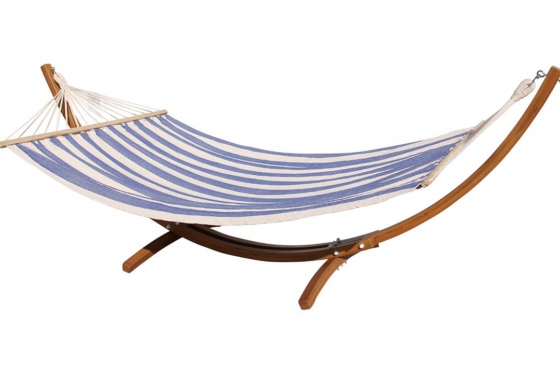 Premium Hängematte   - 240x160cm, blau/weiss  