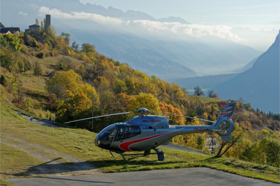 Lausanne Helikopterflug - mit Apéro für 4 Personen 1 