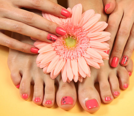 Pedicure mit Gelnägeln - French Nails oder farbig 1 