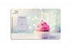 Carte cadeau avec diamant - Happy Birthday Cupcake 