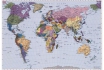 Fototapete - World Map - 270x188cm 
