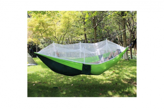 Hängematte grün - mit Moskito-Schutz 3 