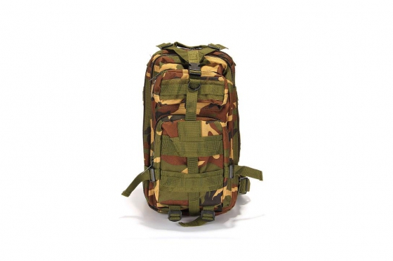 Sac à dos camouflage vert - design militaire 1 