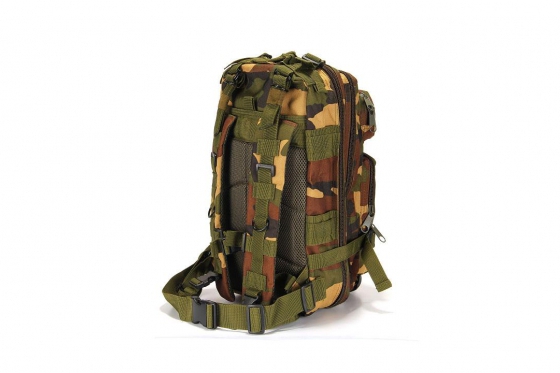 Sac à dos camouflage vert - design militaire 3 