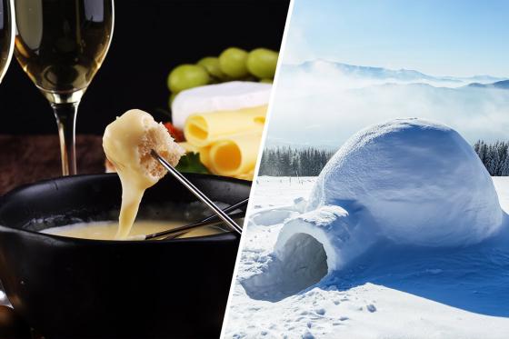 Fondue dans un igloo - à Avoriaz - 2 personnes  