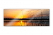 Image en verrre acrylique - coucher du soleil au bord du lac - Panorama - disponible en diverses tailles 1