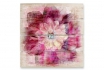 Image en bois - Pink Peony   - 40x41,5 cm  