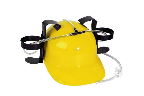 Casque à boire - avec deux supports à bouteille  