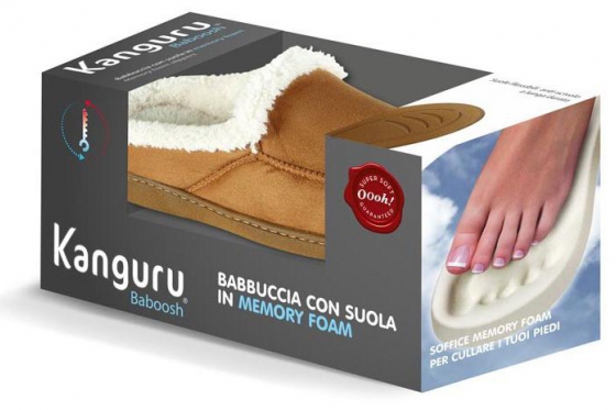 Flauschige Hausschuhe  - Herren braun 1 