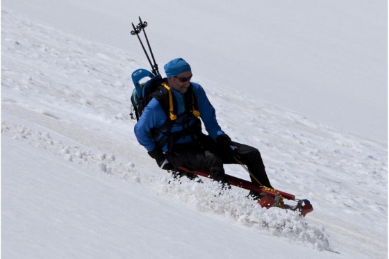 Schneeschuh Tour und Schlitteln - mit dem Freeride Alpin Schlitten 1 