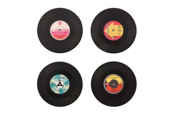 Untersetzer Schallplatte - Retro Style Records 4er Set  