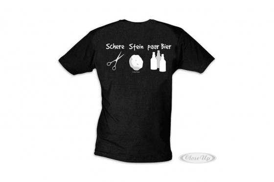 Schere Stein paar Bier T-Shirt - in div. Grössen  