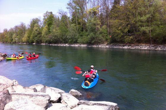 Kajak Tour rund um Bern - Wasser Erlebnis für 5 Personen  