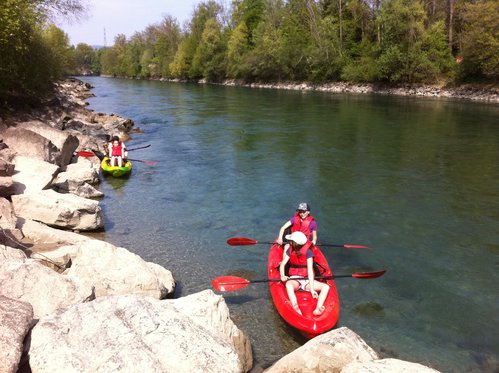 Kajak Tour rund um Bern - Wasser Erlebnis für 5 Personen 5 