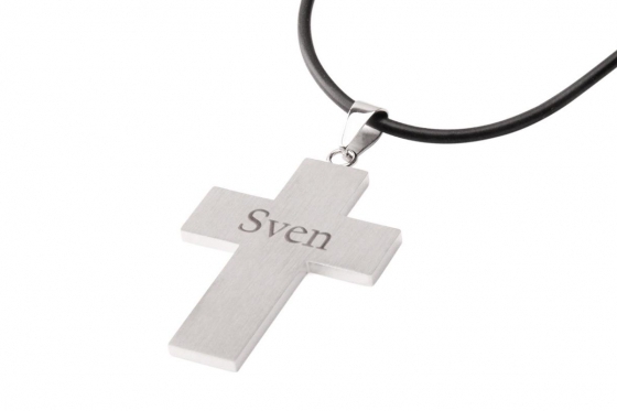 Anhänger Dark Cross - aus Edelstahl  