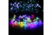 Chaîne de lumières LED - Set de 50 fleurs, solaire 