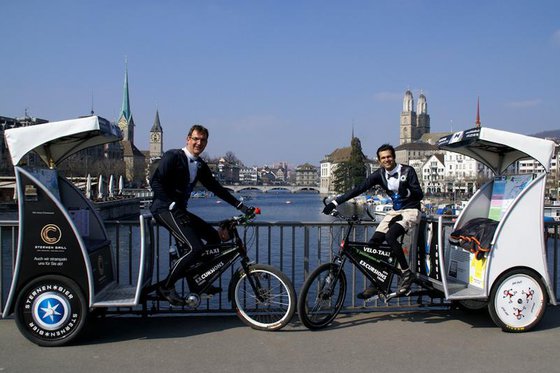 90 Minuten Rikscha Spass - Rikscha Fahrt durch Zürich  