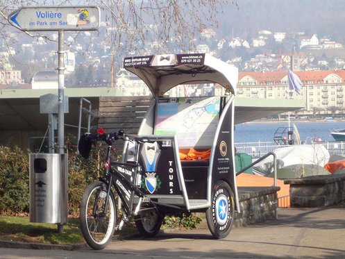 90 Minuten Rikscha Spass - Rikscha Fahrt durch Zürich 1 