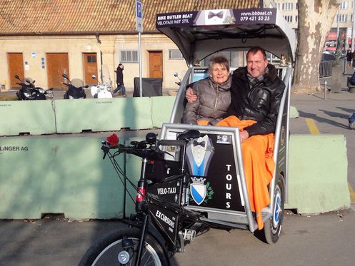 90 Minuten Rikscha Spass - Rikscha Fahrt durch Zürich 2 