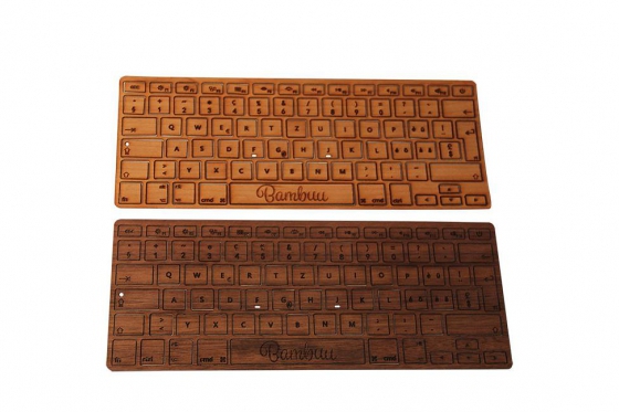 MacBook Tastatur Skin - Kirschholz 3 