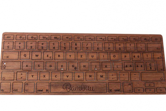 MacBook Tastatur Skin - Walnussholz 1 