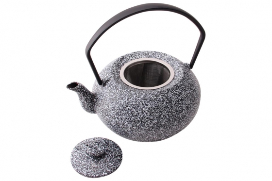 Théière noire et blanche - 0.45L  