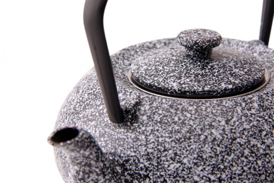 Théière noire et blanche - 0.45L 1 