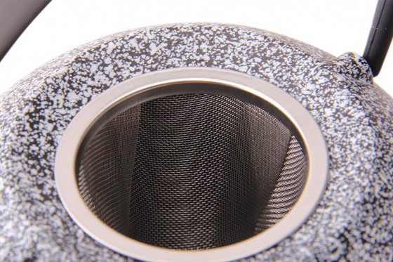 Théière noire et blanche - 0.45L 2 