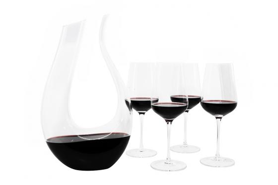 Wein-Set - Dekanter inkl. 4 Gläser  