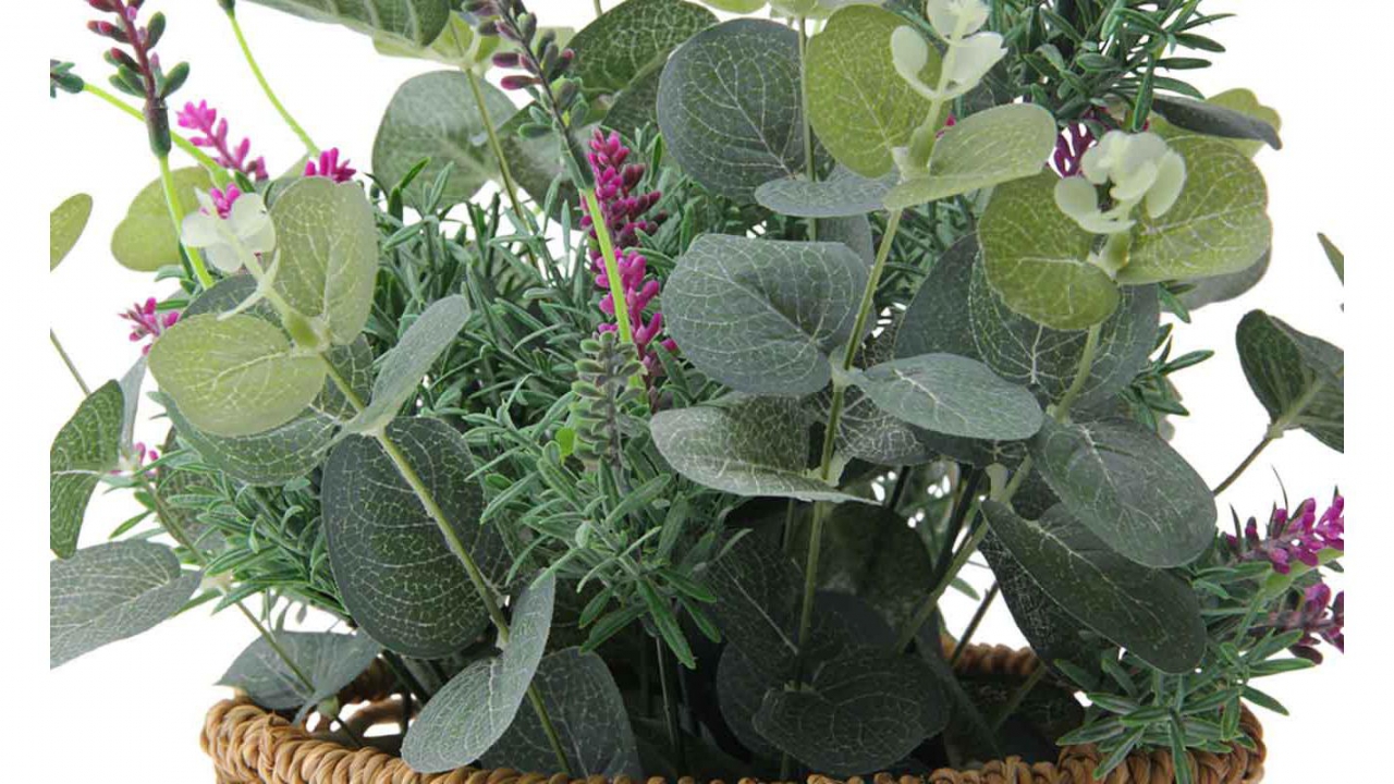 Blumenkorb, mit KunstPflanze geschenkparadies.ch