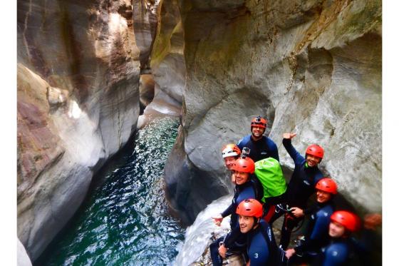 Canyoning Halbtagestour - Canyoning Erlebnis im Tessin 2 
