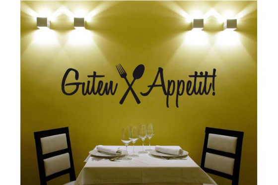 Wandtattoo - Guten Appetit 1   - in div. Grössen erhältlich  