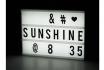 LED Light Box - 85 Buchstaben & Symbole 1