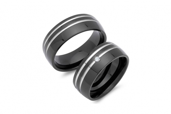 Eheringe Edelstahl - mit Gravur  