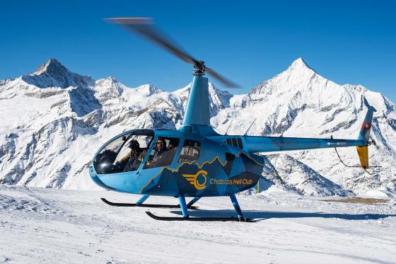 Vol en hélicoptère 30 minutes - Pour 4 personnes, depuis Bex (VD)   