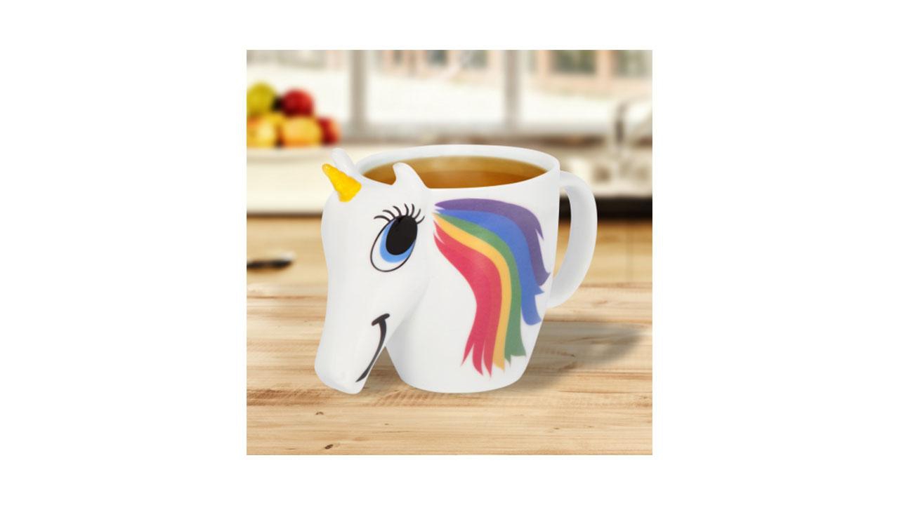 Tasse Licorne, changeant de couleur