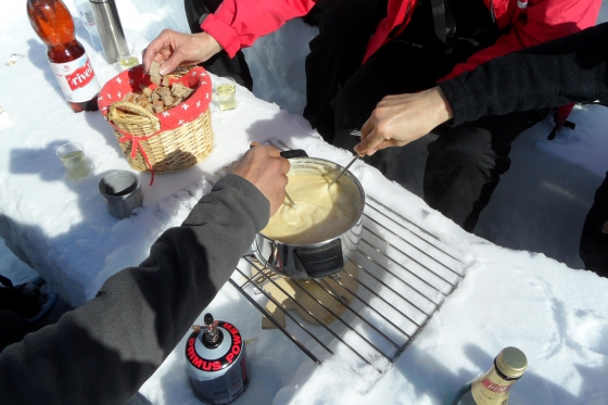 Scheeschuhtour - & Gipfel Fondue im schönen Bündnerland 3 
