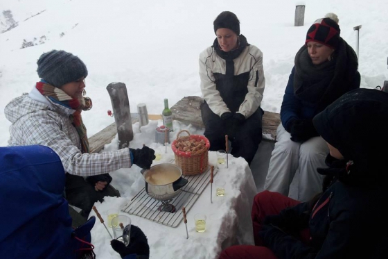 Scheeschuhtour - & Gipfel Fondue im schönen Bündnerland 5 