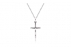 Chaîne pour enfant avec pendentif croix - Argent 925 