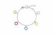 Bracelet enfant coeurs multicolores - Argent 925 