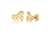 Ohrhänger mit Pferden - 333er Gold 1