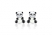 Ohrstecker mit Pandas - 925er Silber 