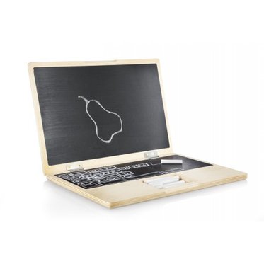 ORDINATEUR PORTABLE - en bois, pour enfants  