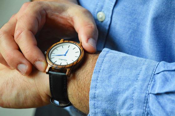 Bambuu Holzuhr - The Crown  