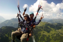 Chablais Gleitschirmfliegen - auf 800 Höhenmeter 