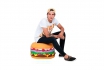 Pouf rond - en forme de burger 2