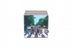 Pouf cube - avec motif des beatles traversant Abbey Road 