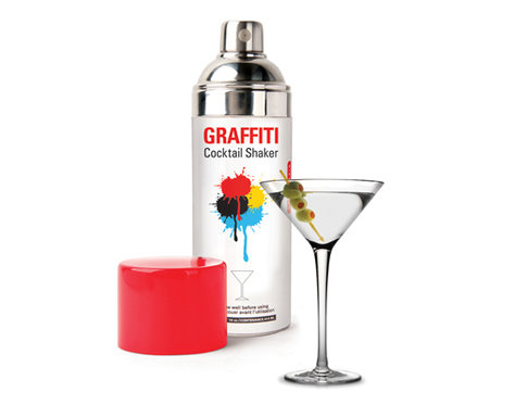 Shaker pour cocktails - graffitis  