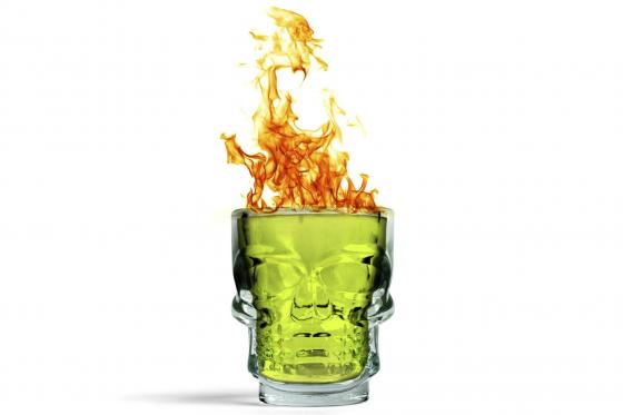 Verres à shot - tête de mort, set de 4 pièces  